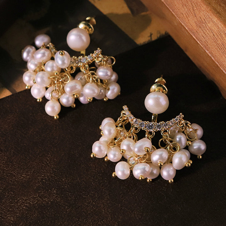 Natural Freshwater Pearl Elegant Studs Earrings