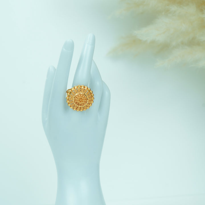 Floral Bloom Adjustable Ring