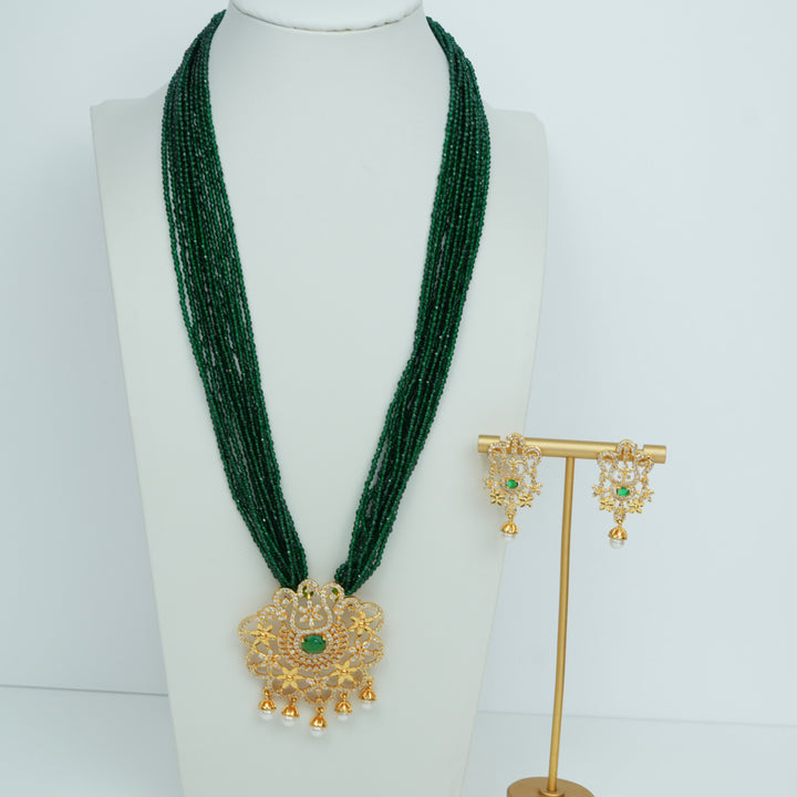AD Mangalsutra Set - Green Hydropote
