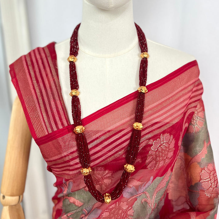 Red Hydropote Naugedi Necklace