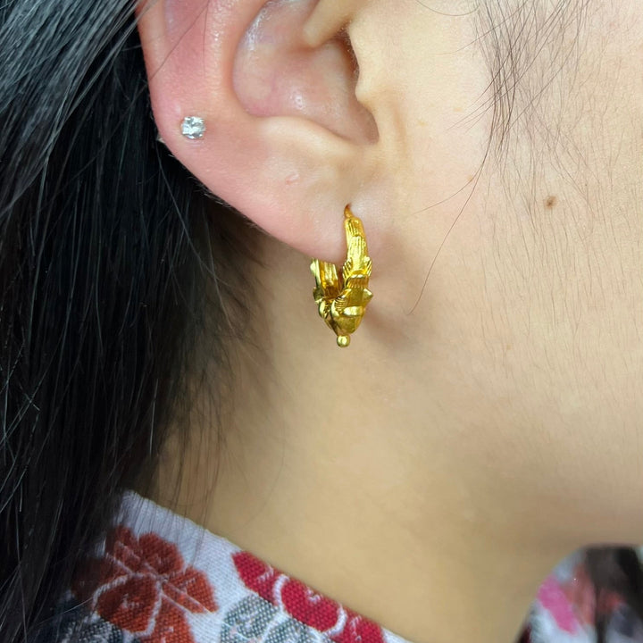 Medium Madwari Hoop Earrings