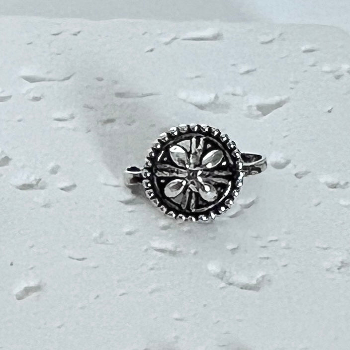 Oxidised Silver Tone Nose Ring