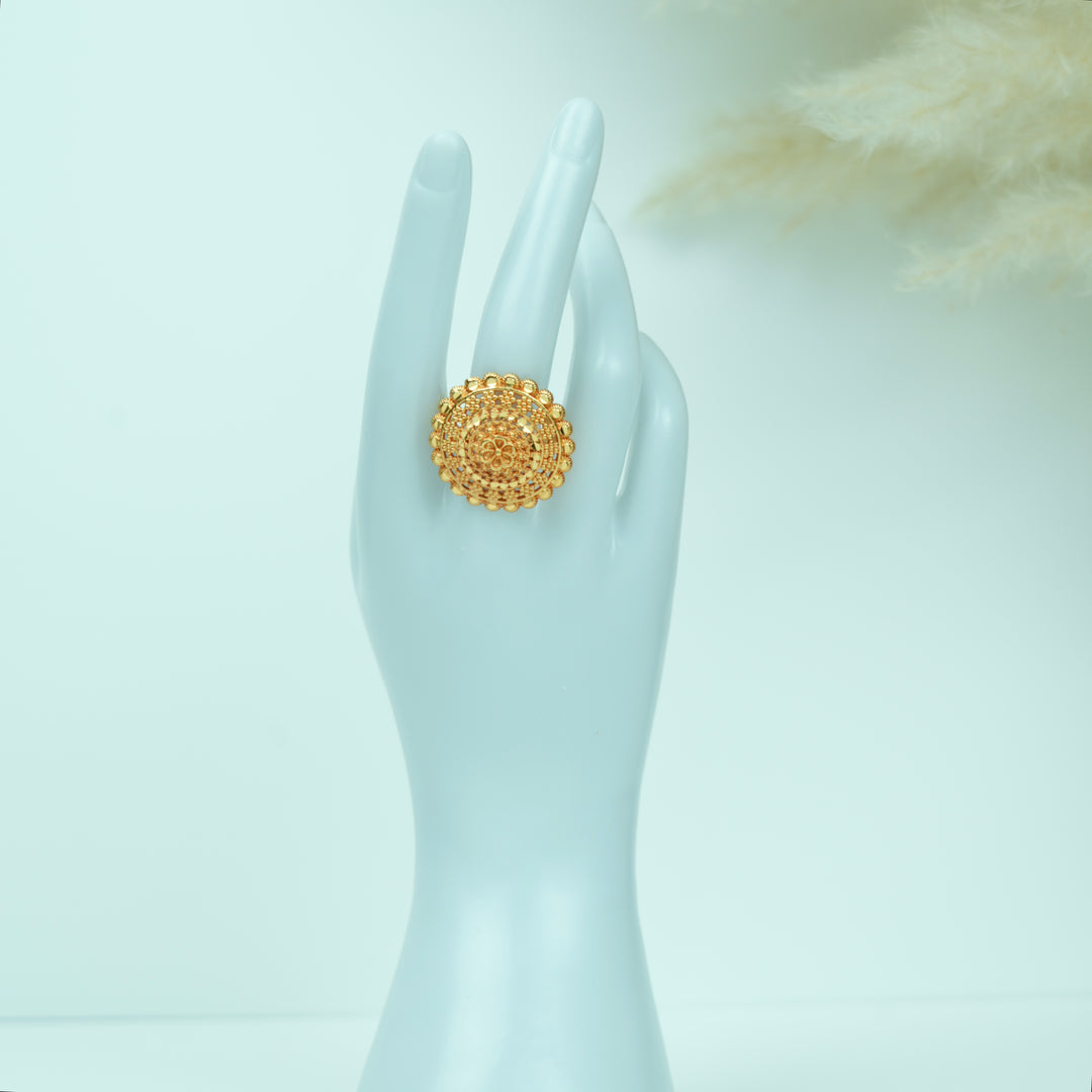 Floral Bloom Adjustable Ring