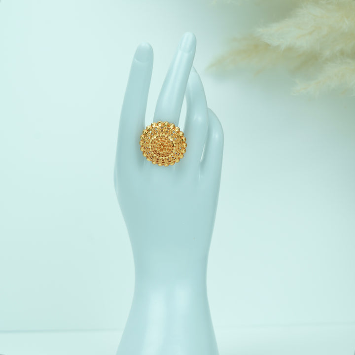 Floral Bloom Adjustable Ring