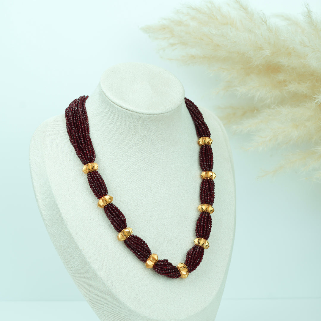 Red Hydropote Naugedi Mini Necklace
