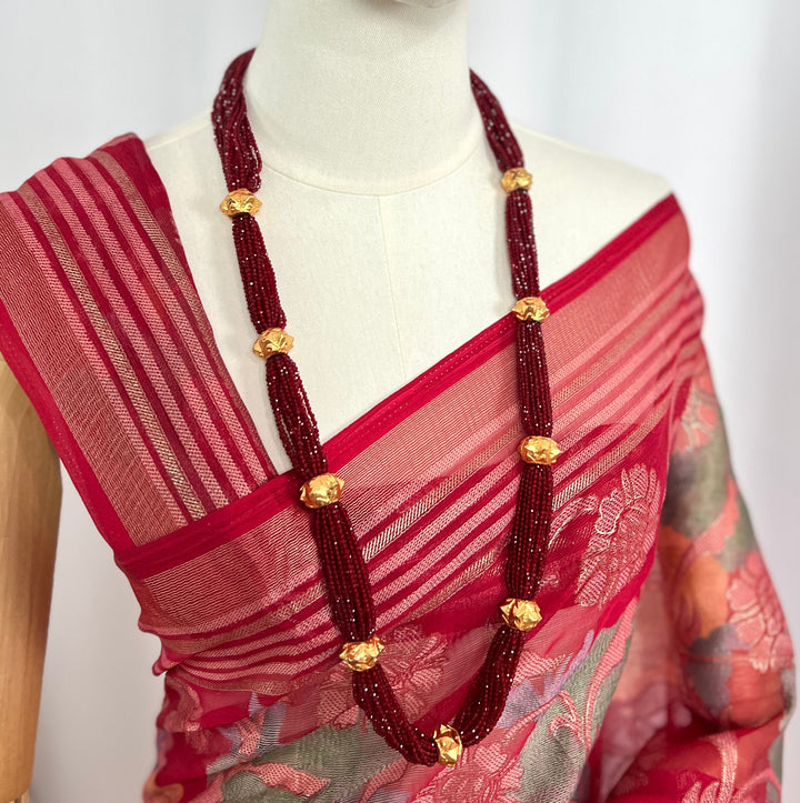 Red Hydropote Naugedi Necklace