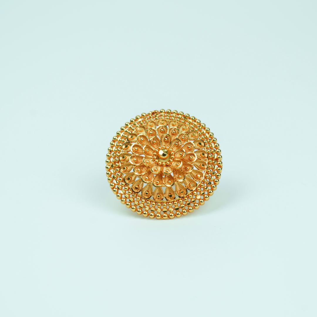 Floral Bloom Adjustable Ring