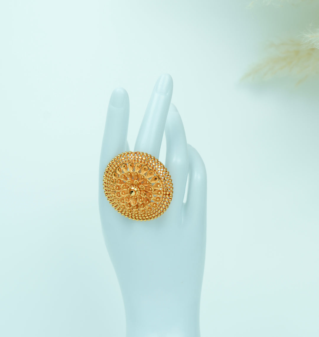 Floral Bloom Adjustable Ring