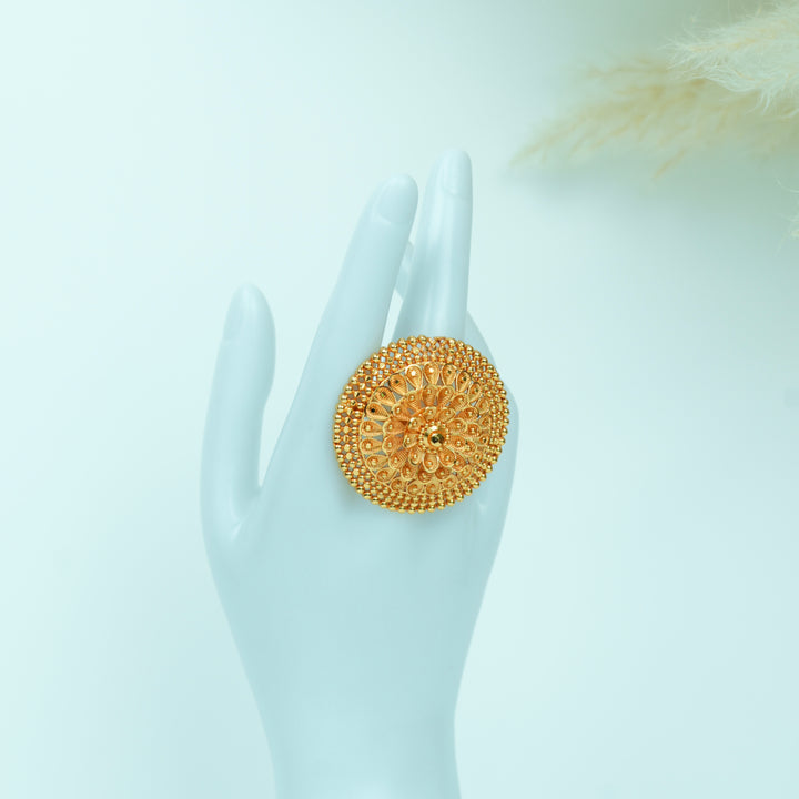 Floral Bloom Adjustable Ring