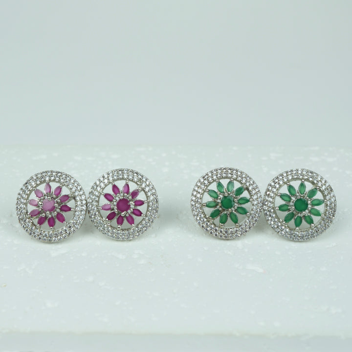 Petal Halo Stud Earrings