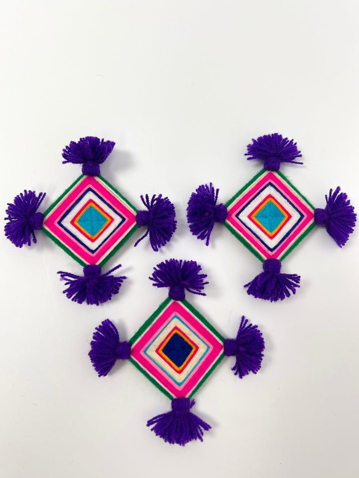 Purple Silam Sakhma Brooch