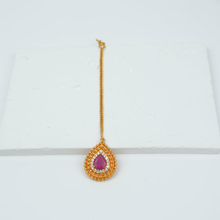 Teardrop Bindi Maang Tikka
