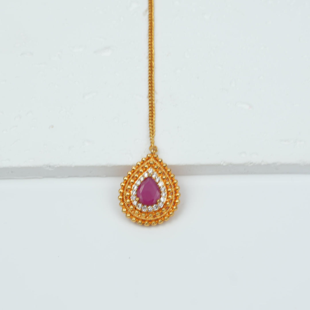 Teardrop Bindi Maang Tikka