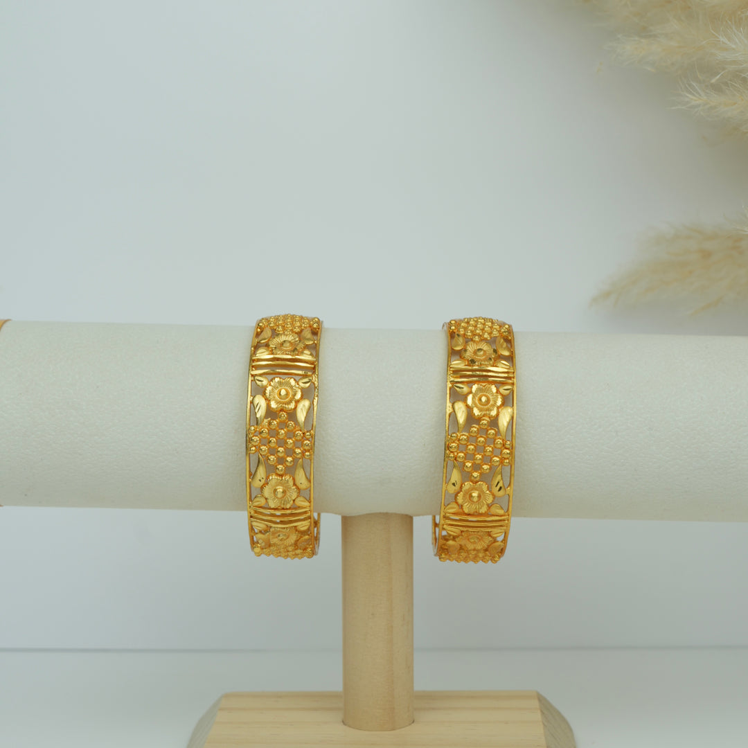 Classic Ornate Gold Bangles
