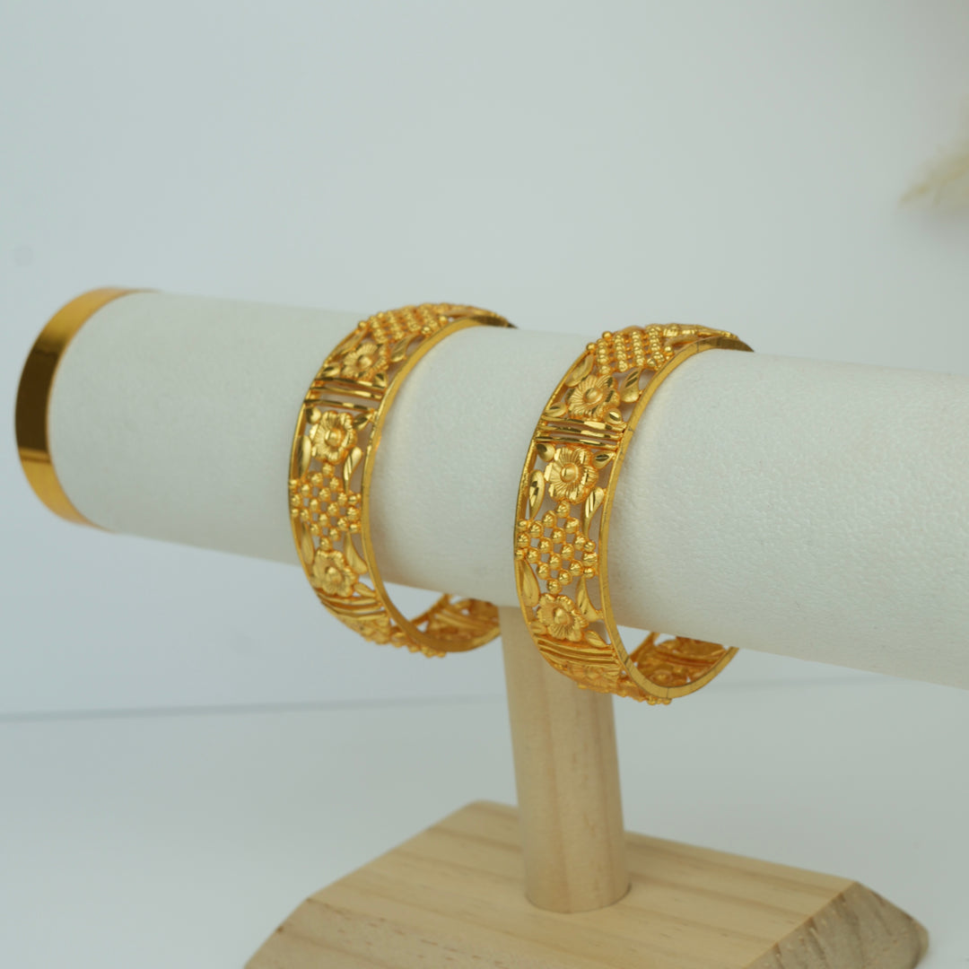 Classic Ornate Gold Bangles