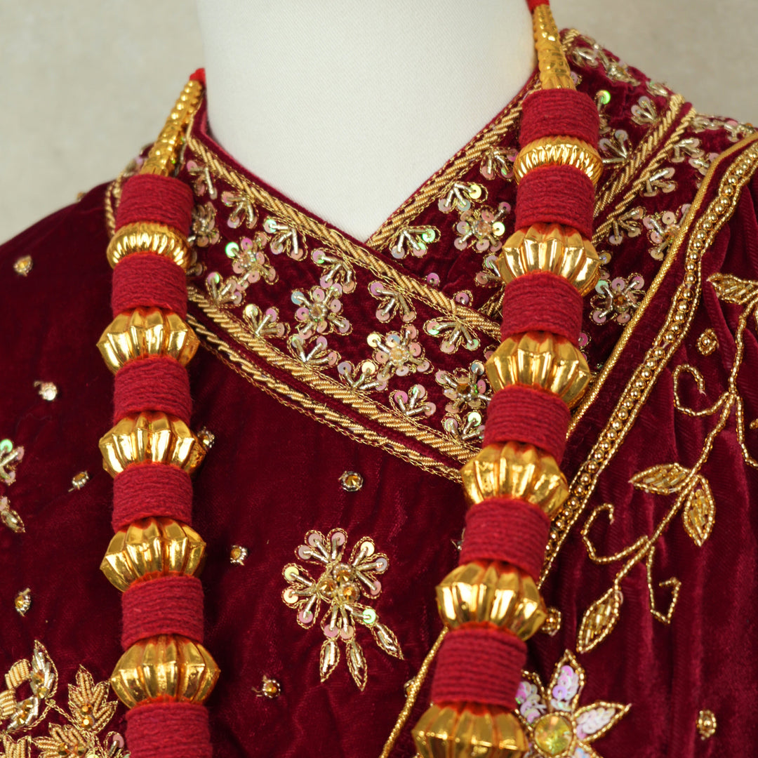 Kantha Mala – Maroon Makhamal
