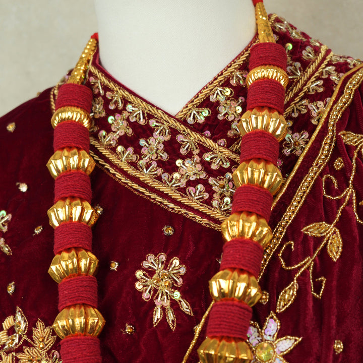 Kantha Mala – Maroon Makhamal