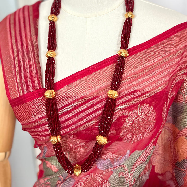 Red Hydropote Naugedi Necklace