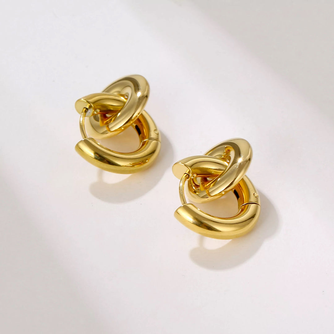 Dual Wear Link Hoop Earrings