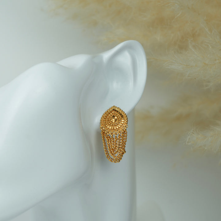 Layered Chain Drop Earrings