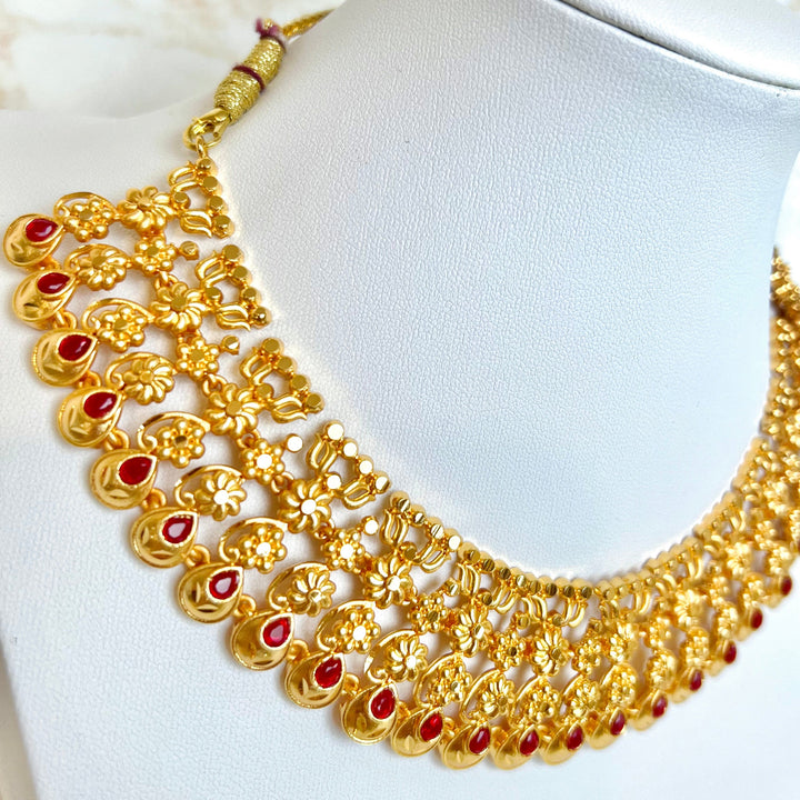 Crimson Mini Haar Necklace