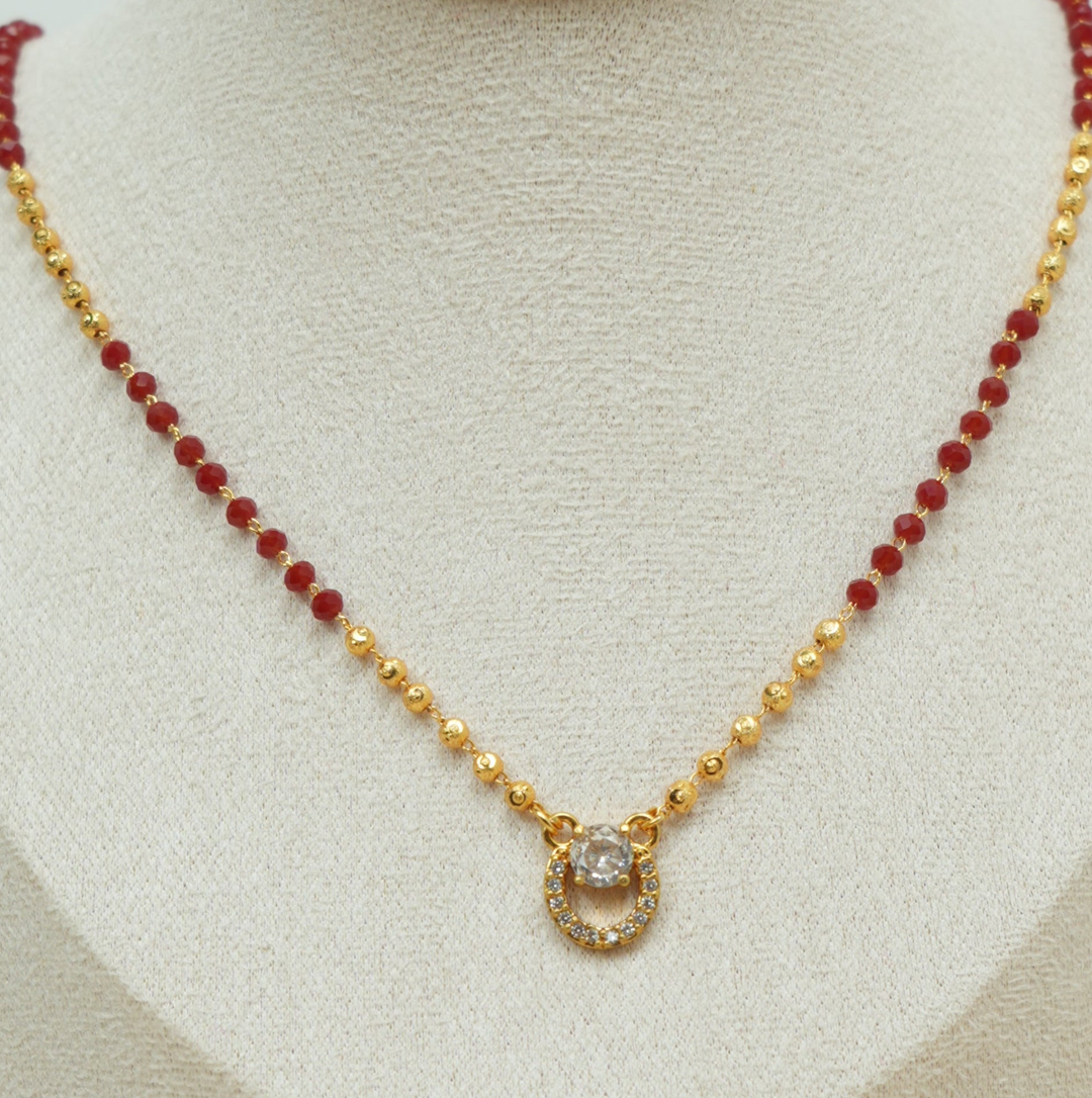 Red Bead Mangalsutra