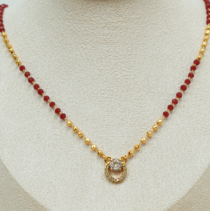 Red Bead Mangalsutra