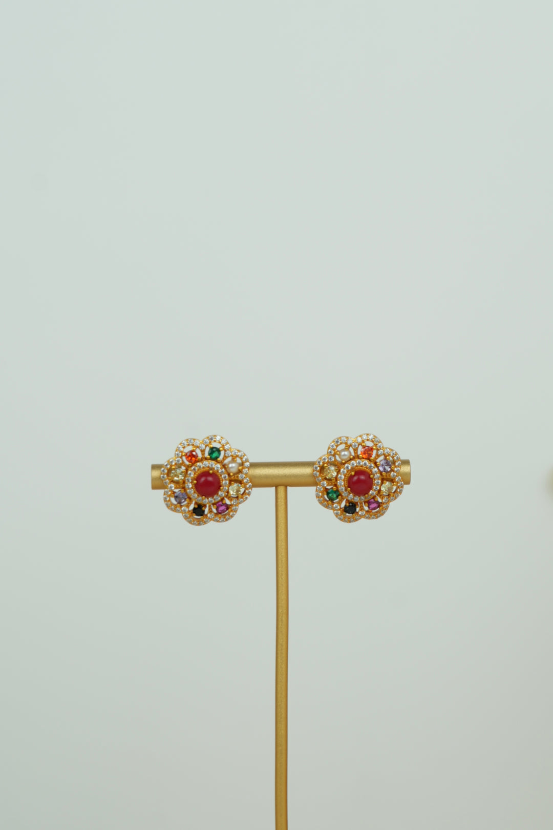 Navaratna Stud Earrings