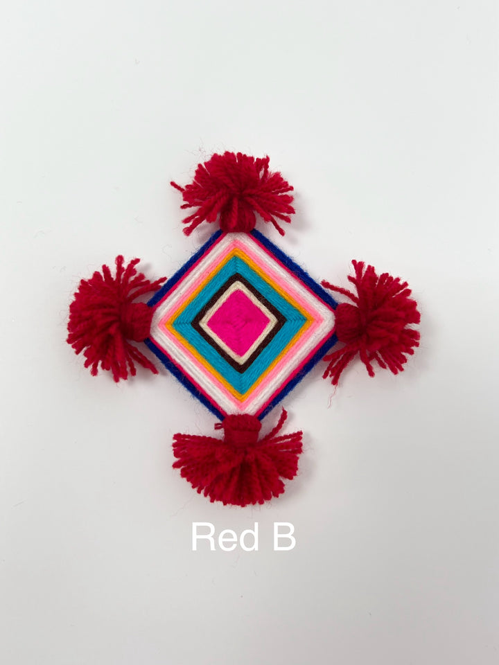 Red Silam Sakhma Brooch