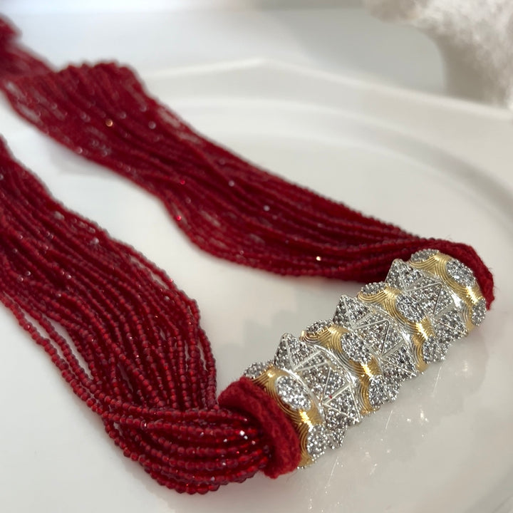 AD Tilhari Necklace Red Hydropote