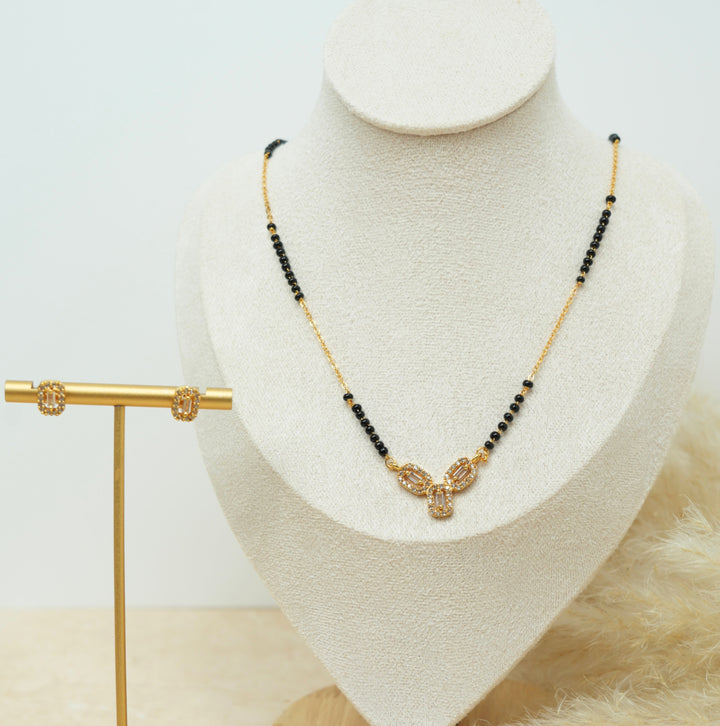 Black Bead Mangalsutra Set