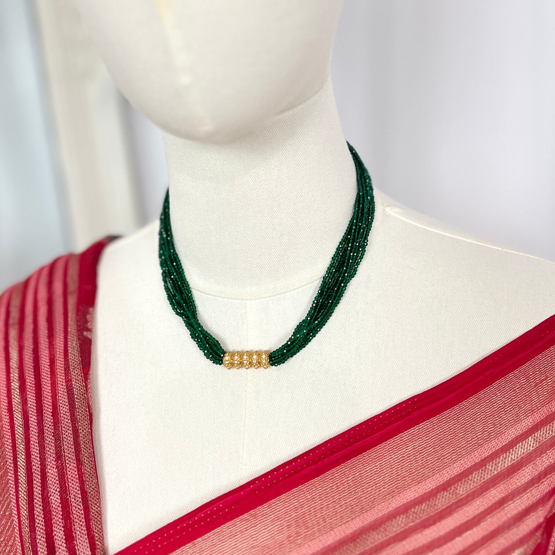 AD Kanchhi Tilhari Green Hydropote Necklace
