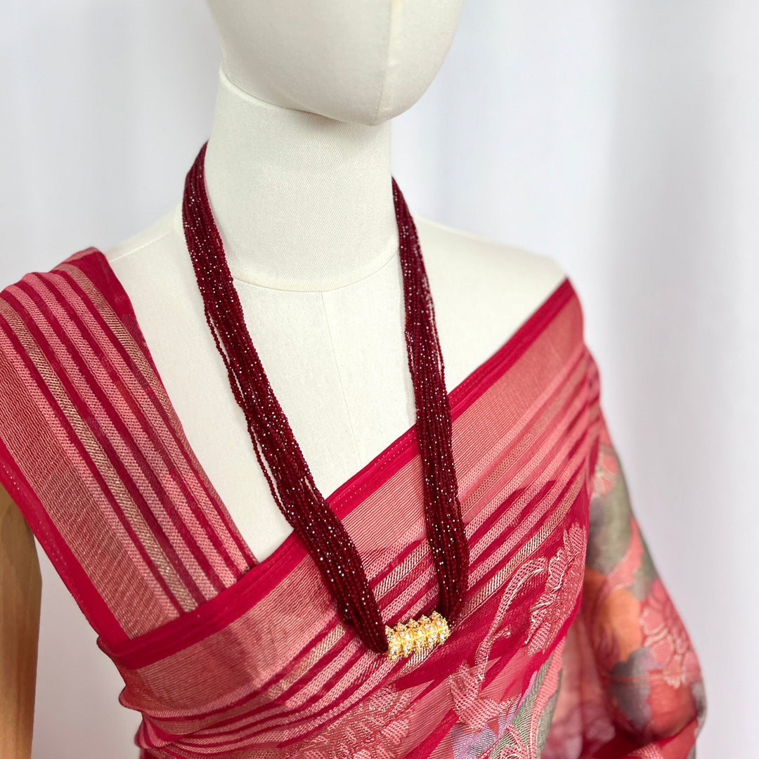 AD Kanchhi Tilhari Red Hydropote Necklace