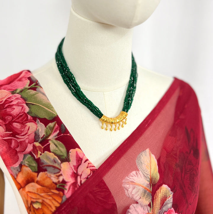 C-Tilhari Green Hydropote Mini Necklace