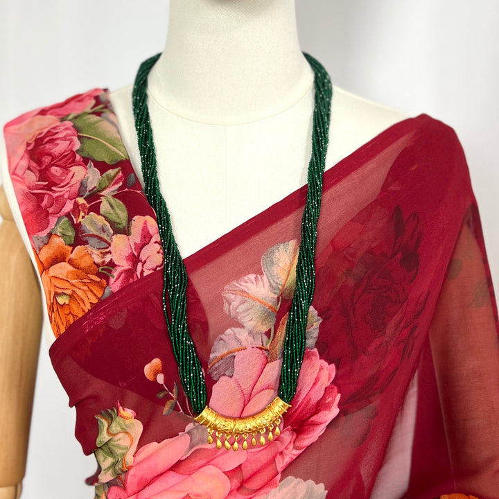 C-Tilhari Green Hyropote Necklace