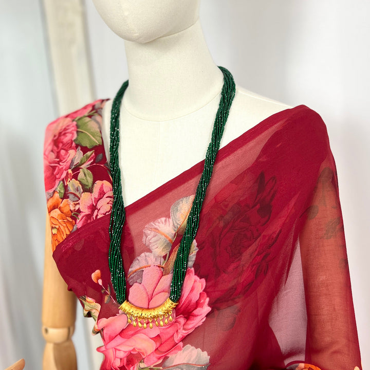 C-Tilhari Green Hyropote Necklace