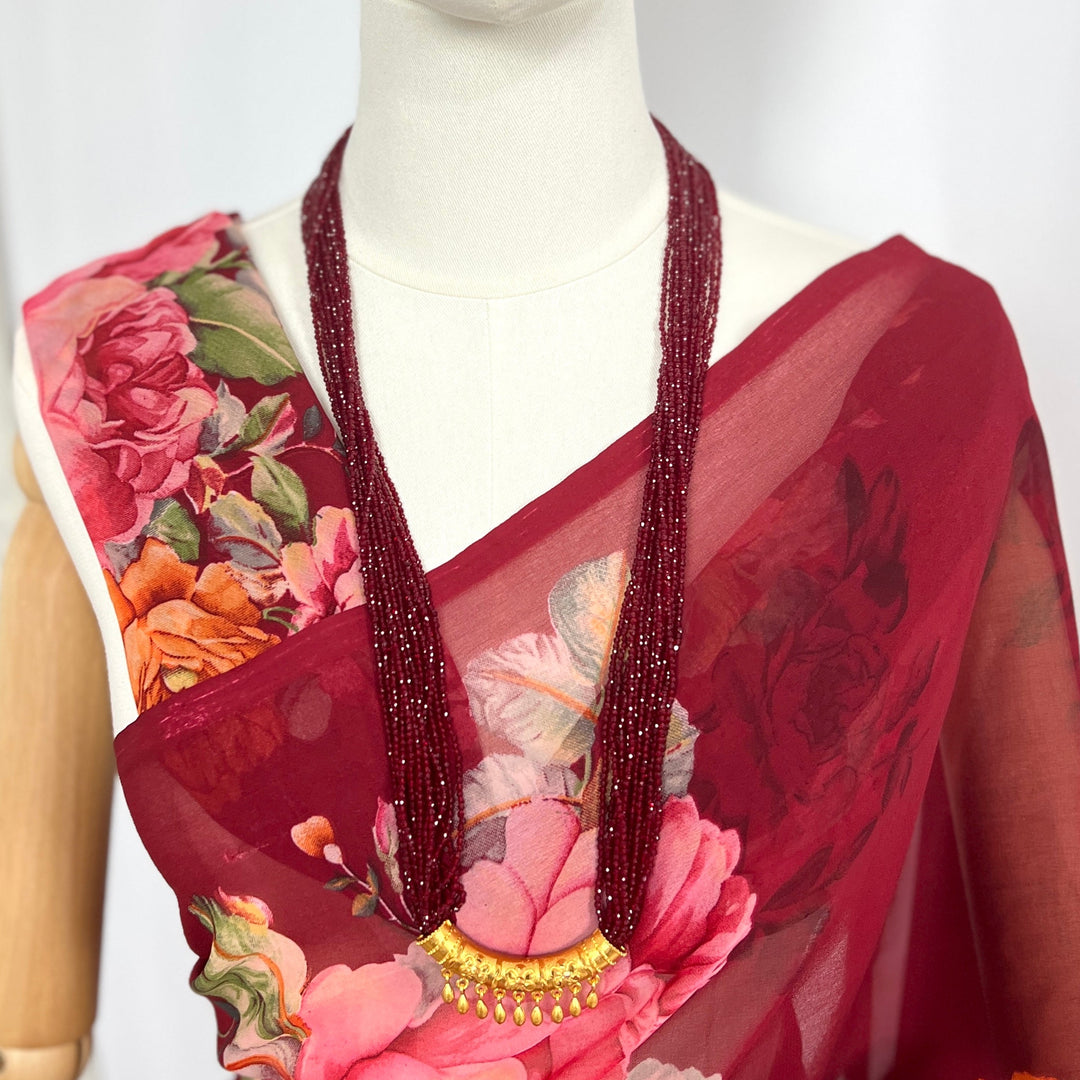 C-Tilhari Red Hydropote Necklace