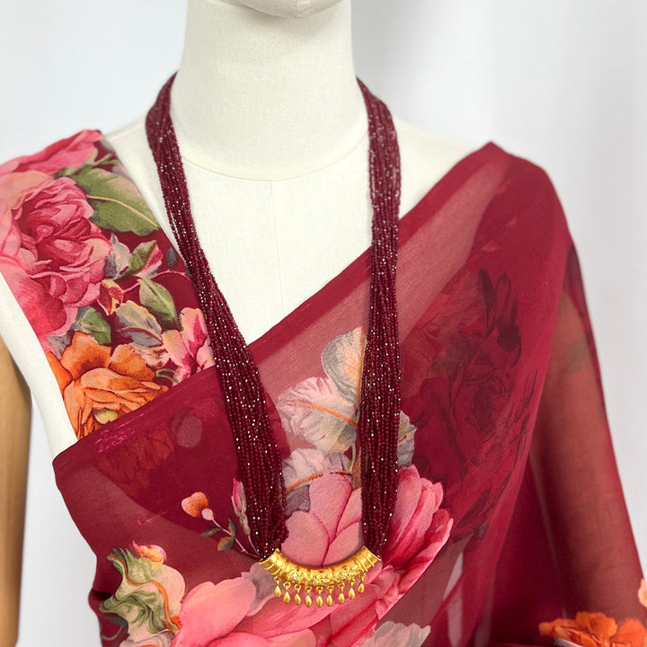 C-Tilhari Red Hydropote Necklace