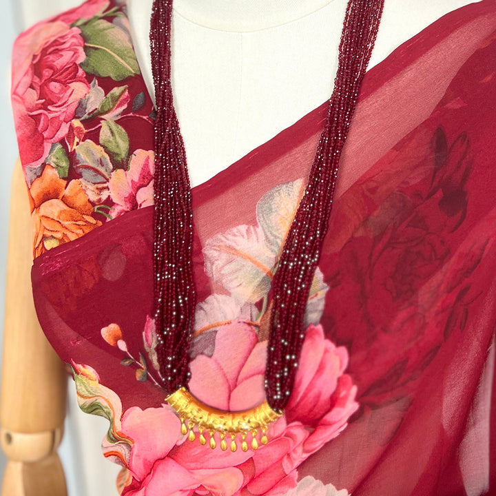 C-Tilhari Red Hydropote Necklace