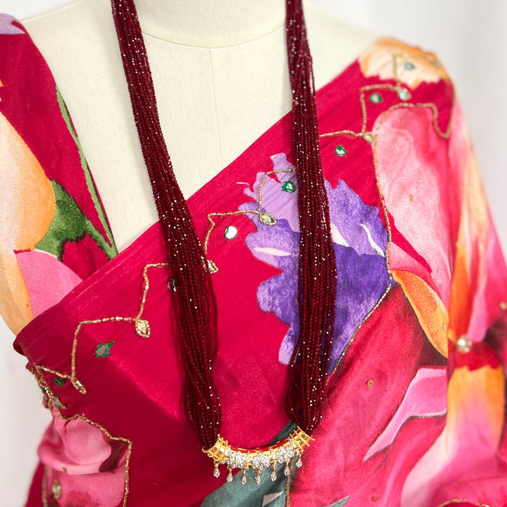 C-Tilhari Red Hydropote Necklace