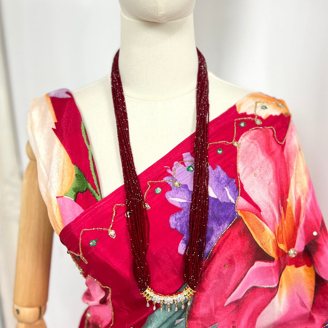 C-Tilhari Red Hydropote Necklace