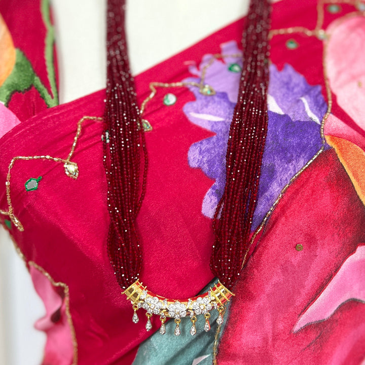 C-Tilhari Red Hydropote Necklace