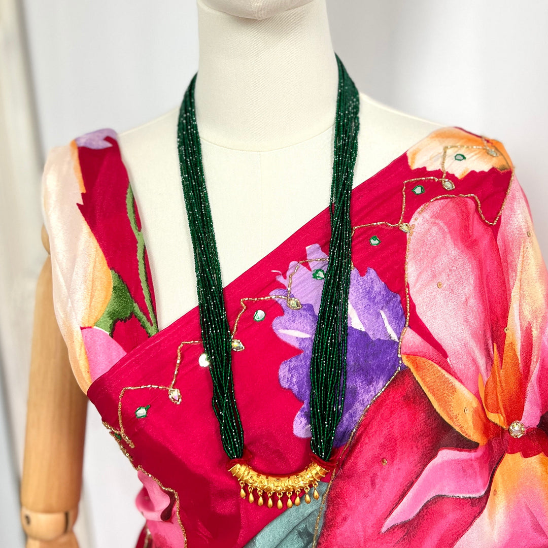 C-Tilhari Green Hydropote Necklace