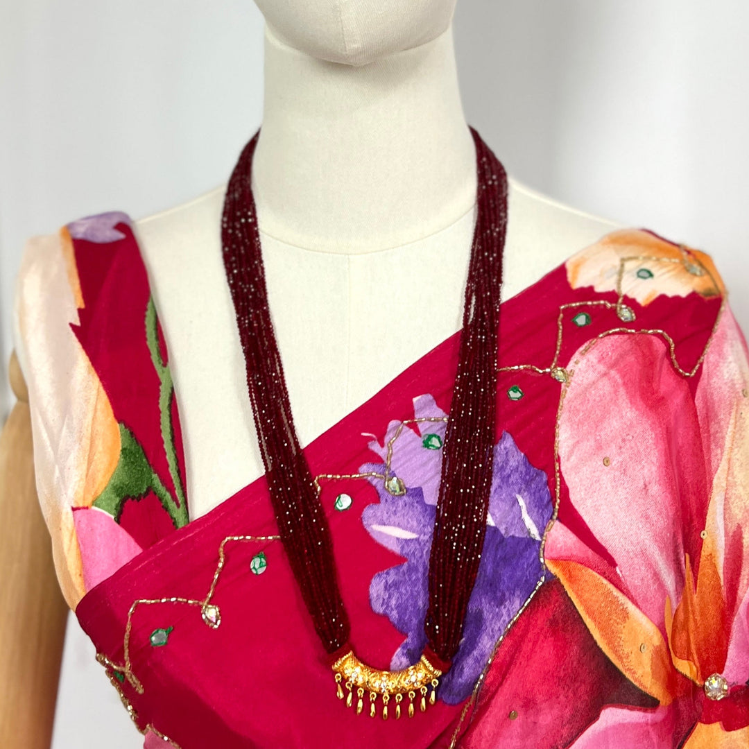 C-Tilhari Red Hydropote Necklace