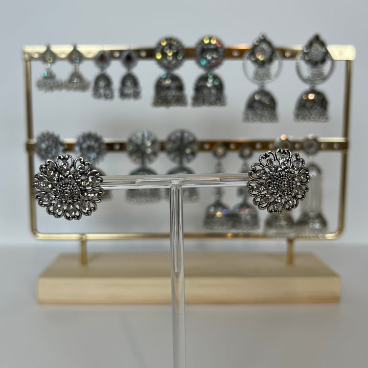 Oxidised Stud Earrings