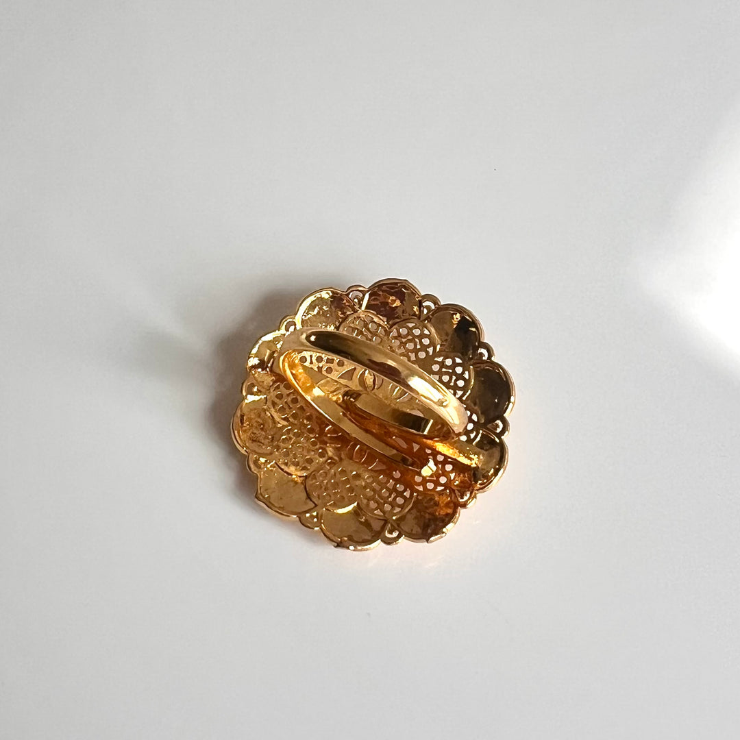 Floral Adjustable Ring