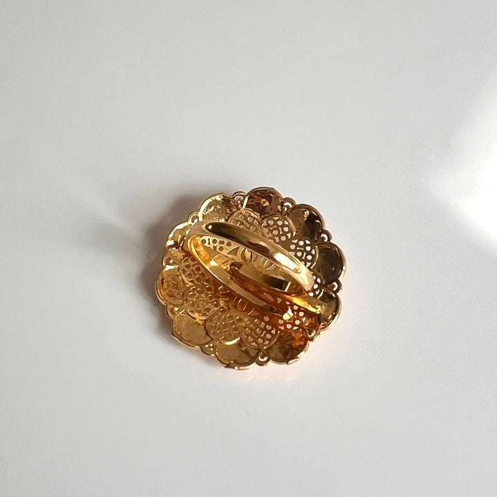 Floral Adjustable Ring