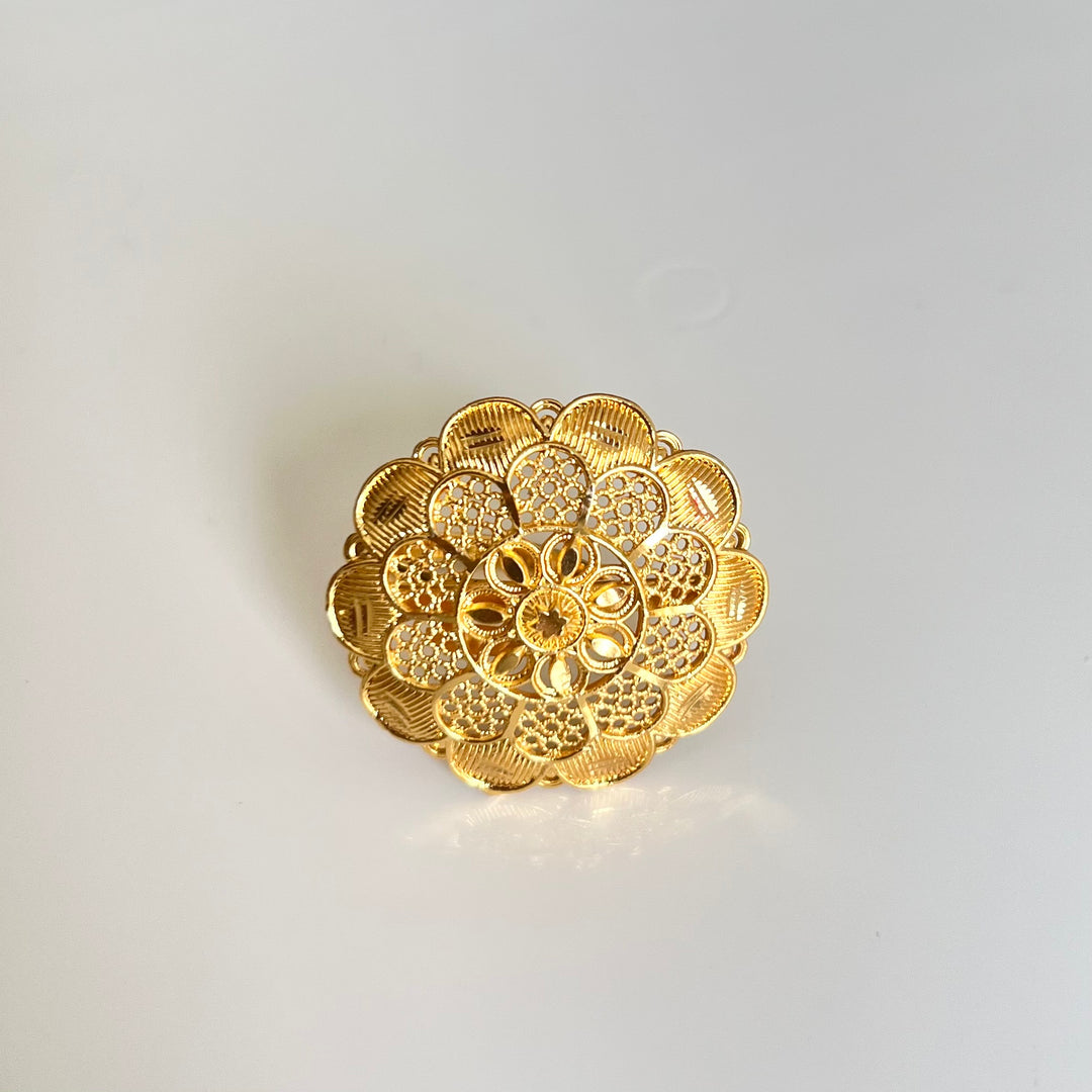 Floral Adjustable Ring