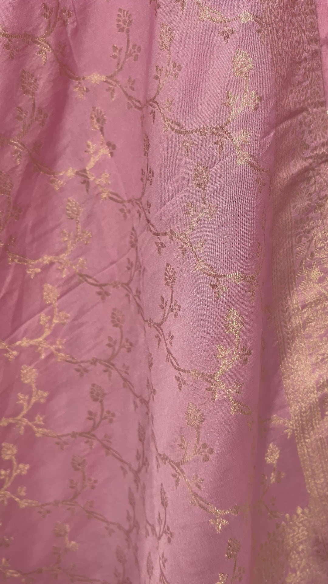 Blush Pink Straight Dhola Silk Kurta Set
