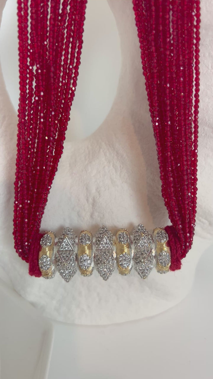 AD Tilhari Necklace Red Hydropote